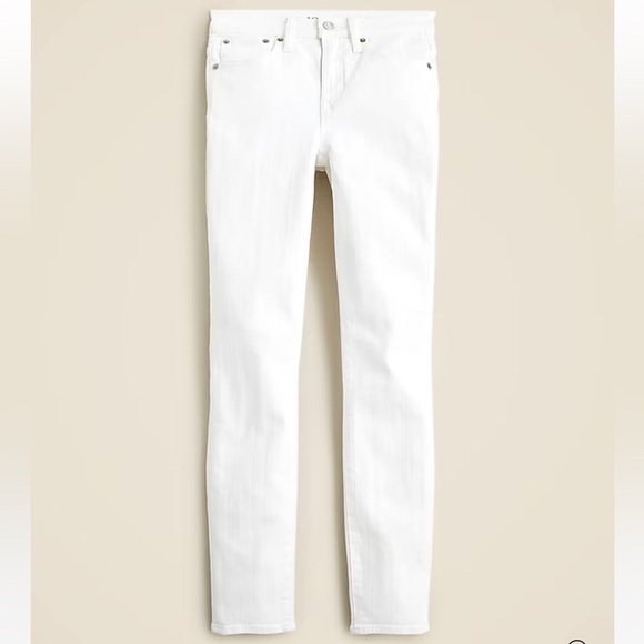 NWT! J.Crew 9" toothpick women’s jean in white wash. Size 30. $128 #BQ310 - Picture 1 of 7